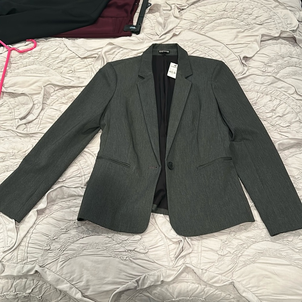 Express Grey Blazer NWT